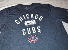NEW WOT RARE Nike Chicago Cubs 8-11-2022 Field of Dreams Tri Blend T-Shirt XXL picture