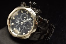 Invicta Reserve VENOM Men's 1000M Diver Watch Black Stainless Steel 53.7mm picture