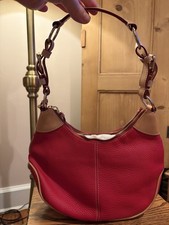 Dooney And Bourke Women’s Red Pebble Leather Small Hobo Bag picture