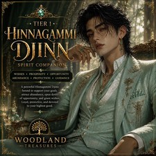 Tier 1 Male Hinnagammi Djinn Spirit Companion Wishes • Prosperity • Good Fortune picture