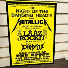 Metallica 1983 San Fransisco CA Cliff Burton First Show Cardstock Concert Poster picture