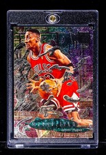 Scottie Pippen METALLIZED SILVER METAL ETCHED Chicago Bulls HOF picture