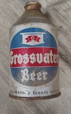 🗽GROSSVATE CONE TOP BEER CAN CROWN TRAINER Geo J Renner Brewing Akron Ohio picture