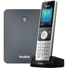 Yealink W76P IP Cordless Phone and Corded base station - Silver, Classic Gray picture