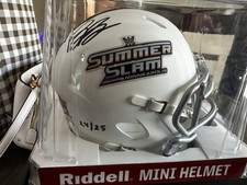 Fanatics 2026 Under Wrap Summer Slam Mini Helmet Signed By Bron Breaker /25 picture