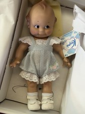 2009 Kewpie Doll 12” Classic Blue Romper Made By Cameo Doll Co LOOK Vintage picture