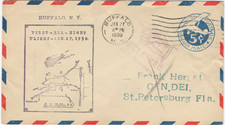 1930 CAM 20 First Night Flight Cover Buffalo NY Scott UC1 Unclaimed Airmail picture