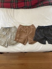 Birddogs Men’s Shorts Lot of 3 Lined Athletic Golf Tan Khaki Charcoal Sz Size picture