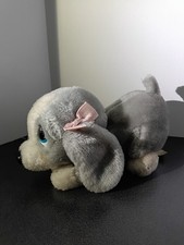 Vintage Applause Sad Sam LYING HONEY Plush With Two Pink Bows picture
