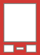 Red&Silver Custom Jersey Display Frame Photo&Signature Slots Wall Mount picture