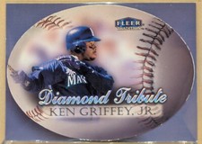 1998 Fleer Tradition DIAMOND TRIBUTE #5 Ken Griffey Jr. HOF RARE CASE HIT INSERT picture