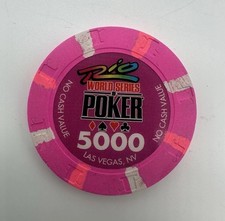 Rio World Series of Poker $5000 Pink Casino Chip Las Vegas, NV picture