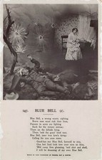 RPPC Post Mortem Soldier Military Army Patriotic Photo Postcard Blue Bell Vtg L3 picture
