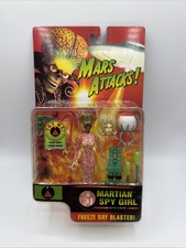 Vintage 90s Trendmasters MARS ATTACKS Martian Spy Girl Action Figure Sealed picture