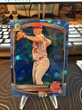 Topps 2025 Bowman Chrome Draft Sapphire Chrome Prospects JJ Wetherholt #BDC-145 picture