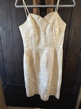 Vintage handmade Evening Dress 2 Piece Elegant Beige Cocktail Beautiful #110 picture