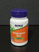 NOW Foods Goldenseal Root 500mg 50 Veg Capsules Exp.12/2028 NEW Sealed  picture