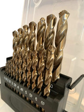Metric M42 8 Percent Cobalt Twist Drill Bit Set Stainless Steel Metal 19Pc picture