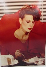 Signed Rebecca Blake (1949-2022) 1981 fashion photograph color 14x17