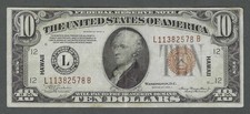 1934A $10 HAWAII WWII Emergency Issue CRISP XF Federal Reserve Note picture