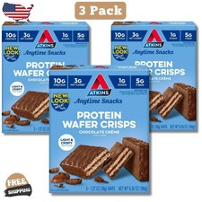 Atkins Chocolate Crème Wafers Protein Snacks, Keto Friendly, (3 Pack) picture