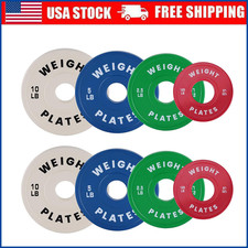 Change Weight Plates 1.25LB 2.5LB 5LB Set Fractional Plate Olympic Bumper Plates picture