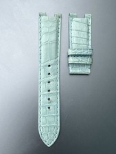 Genuine Concord La Scala 19mm Light Blue Leather Watch Strap Band OEM 2261 picture