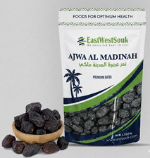 Ajwa Al Madina Dates - Premium Quality- 2.2lb (1000g)-Fiber-Rich Snack Dry Fruit picture