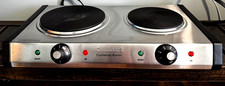 Cuisinart CB-60P1 Countertop Double Burner, Stainless Steel/Black, See Descrip. picture