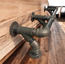 Industrial Pipe Foot Rail - 1” Pipe x 7.5” Tall X 6.5” Deep - 48” to 120