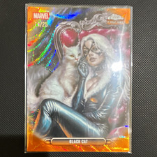 Topps 2026 Chrome Marvel Comics Black Cat FF-03 Fanfare Insert Orange 14/25 picture