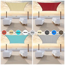 ColourTree Rectangle Square Sun Shade Sail Canopy Fabric Cover Outdoor Patio picture