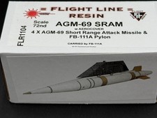 Flight Line resin FLR1104 1/72 AGM-69 SRAM w/ Aerocover (4) picture