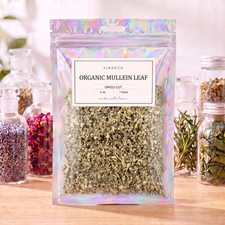 Organic Mullein Leaf Cut / Farm Fresh Packed USA  picture