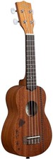 Kala KA-15S-H2 Satin Mahogany Soprano Ukulele - Hawaiian Islands Tattoo picture