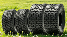 4PCS 15x6.00-6 20x8.00-8 Lawn Mower Tires 15x6-6 20x8-8 Tubeless 4PR Heavy Duty picture