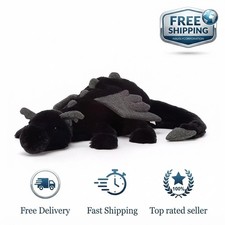 NEW Jellycat Onyx Dragon Plush – Black - RETIRED RARE 27inch - New picture