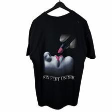 Vintage 2000s HBO Six Feet Under TV Show Promo Graphic Shirt Size L picture