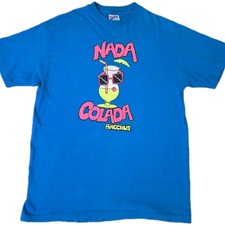 Vintage Nada Colada T Shirt Mens L Pina Colada Graphic Print 90s Zero Hero picture