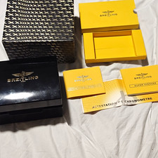Breitling Super Avenger Box Certificates Warranty Manual Display Box picture