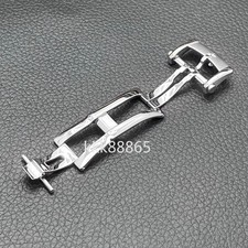 18mm 316L Stainless Steel Butterfly Buckle Fits ZENITH 670 680 691 Watch Band picture