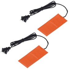 2Pcs Heater Mat Silicone Heating Pad 220V 75W Heating Pad 127mm x 50.4mm picture