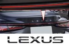 Lexus Trunk Lid Letter Logo Badge 3D Emblem F-Sport Car Decorate Black .77” H picture