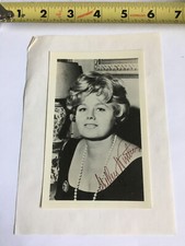 VTG Autograph Signed Signature Photo 3x5 Movie Star SHELLEY WINTERS picture