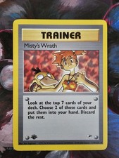 Misty's Wrath 114/132 Gym Heroes Regular 1st Edition NM picture