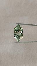 8.85 Ct Natural Green Parti Sapphire Certified Precious Fancy Cut Loose Gemstone picture