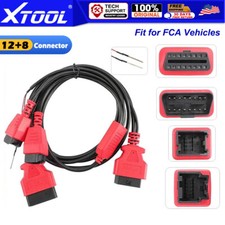 New XTOOL 12+8PIN Car Diagnostic Connector Bypass Cable Fit for FCA For D7 D8 D9 picture