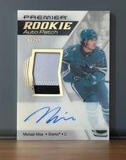 2025-26 Upper Deck Premier Rookie Auto Patch Michael Misa /99 AR-MM San Jose RPA picture