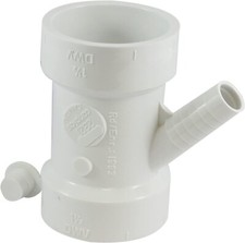 Canplas 212321W White PVC Appliance Wye, 1-1/2
