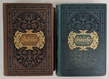 Goethe And Schiller Poetische Meisterwerke (2 HB, German, Circa 1880s) picture
